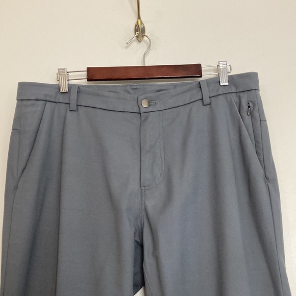Lululemon Pants Mens 36 x 32 Gray Commission Classic Qwick Chino Water Repellent - Picture 3 of 16